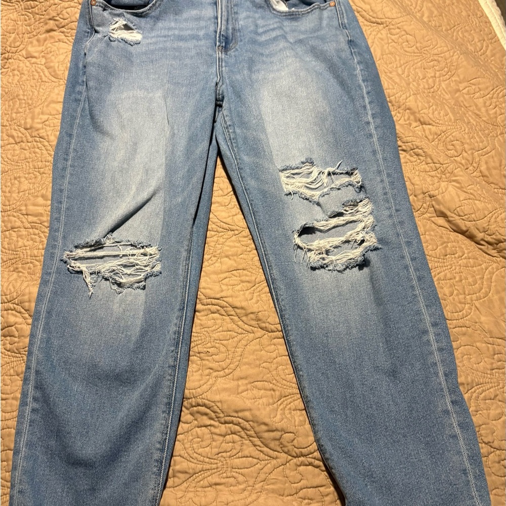 OFLUCK Distressed Skinny Women's Jeans